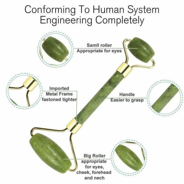 Jade ansiktsrullemassör MAVURA - Anti-aging - Anti-rynkor