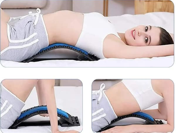 Back Stretcher Magnetoterapi Massage Værktøjer Stretch Fitness Lændehvirvelstøtte Afslapning Rygsøjle smertelindring