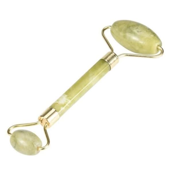 YF02546-Ansiktsmassage med dubbelt huvud Jade Roller Ansikte Kropp Huvud Nacke Natur Skönhetsanordning,1326