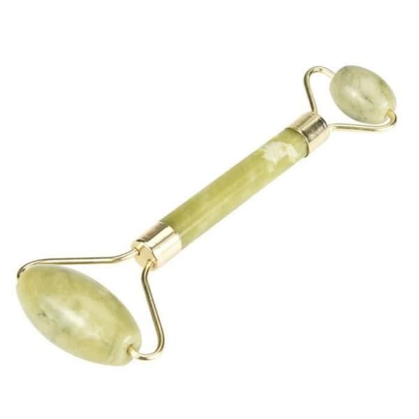 YF02546-Ansiktsmassage med dubbelt huvud Jade Roller Ansikte Kropp Huvud Nacke Natur Skönhetsanordning,1326