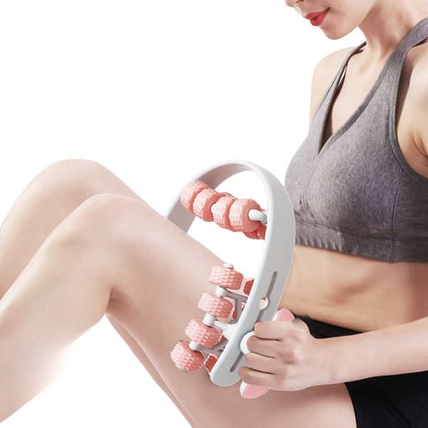 INF Opgraderet benmassager - 12 ruller design til slankere ben