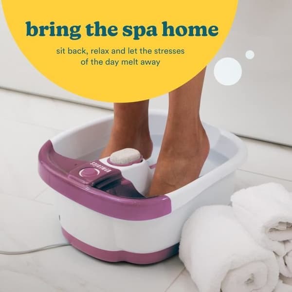 Hydromassager - HOMEDICS - Spa för fotmassage - Värmande - Avkopplande bubblor - Skostorlek 44
