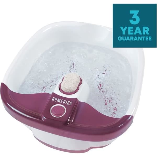 Hydromassager - HOMEDICS - Spa för fotmassage - Värmande - Avkopplande bubblor - Skostorlek 44