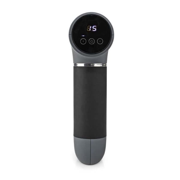 Sportmassagepistol - NEDIS - 6 massagelägen - Gråsvart