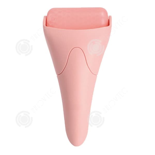 INN Manuell Ice Facial Massager Rosa Kosmetisk Rolling Massage Facial Ice Face Roller för ansiktsmassage och minska svullnad