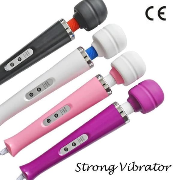 10 hastigheter Ny Vibrabor Magic Wand Massager Big Magic AV Massage Stick Vibratorer Sexleksak - Typ USB Laddning Svart