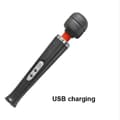 Miniatyrbild 1 av 4: 10 hastigheter Ny Vibrabor Magic Wand Massager Big Magic AV Massage Stick Vibratorer Sexleksak - Typ USB Laddning Svart