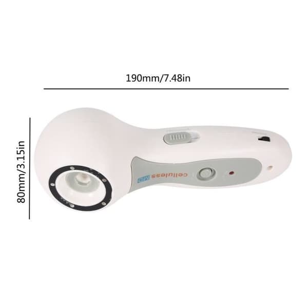 Anti-celluliter-enhet Anti-celluliter sugkopp Vakuummassage med sugkopp - sugmassager - USB - Vit
