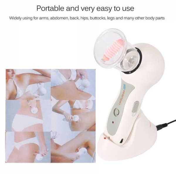 Anti-celluliter-enhet Anti-celluliter sugkopp Vakuummassage med sugkopp - sugmassager - USB - Vit
