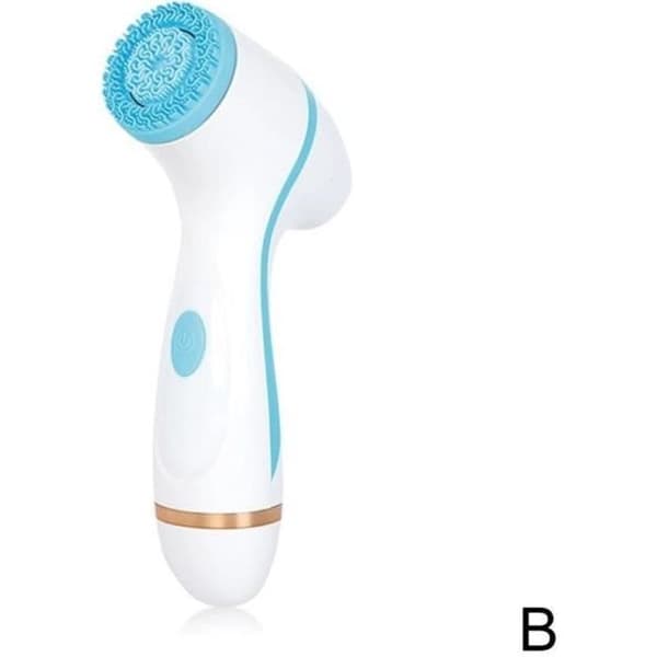 MANUELL MASSAGEENHET,Sonic Cleansing Brush Nu Ansiktsspinborsteset Galvanica Spa System för - Silvertyp