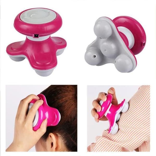 TD® Mini Compact Batteridriven Sports Massager - Elektrisk Vibrerande Massager USB-driven och AAA-batteri - Rosa