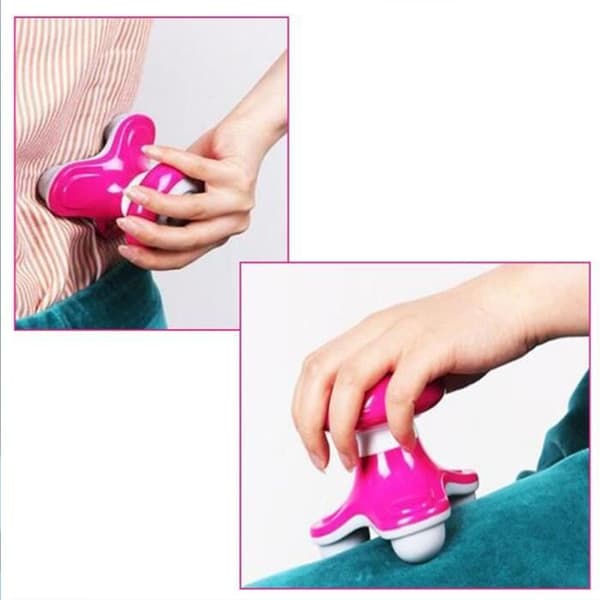 TD® Mini Compact Batteridriven Sports Massager - Elektrisk Vibrerande Massager USB-driven och AAA-batteri - Rosa