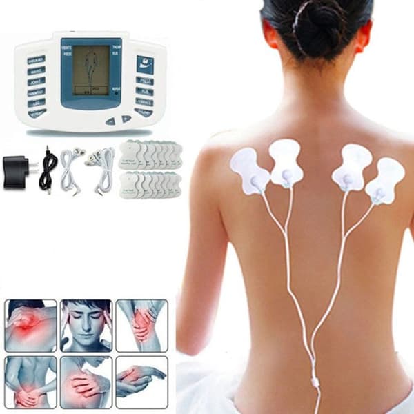 Nytt Elektriskt Stimulator Massageterapi för muskler, Puls tiotals Akupunktur med terapi toffel +