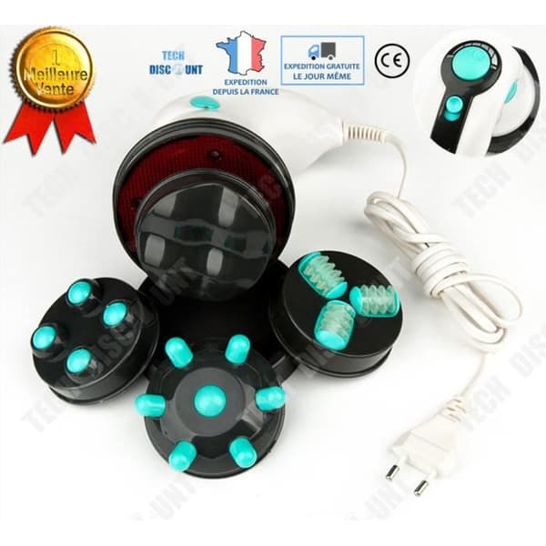 TD® Anti-cellulit massager professionell avslappningstillbehör 4 elektriska lägen djupmassage muskelavslappning