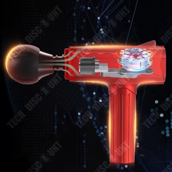 TD® Mini Massage Gun Fascia Gun Pocket Muscle Relaxation Massage Gun Red Fascia Gun maj