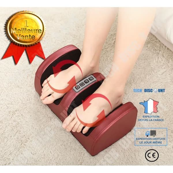 TD® Uppvärmd Massage Pedikyr Maskin Massager Avslappnad Fotmassage Maskin