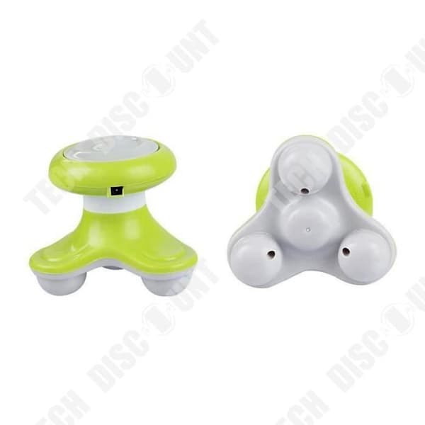 TD® Mini Compact Batteridriven Sports Massager - Elektrisk Vibrerande Massager USB-driven och AAA-batteri - Grön