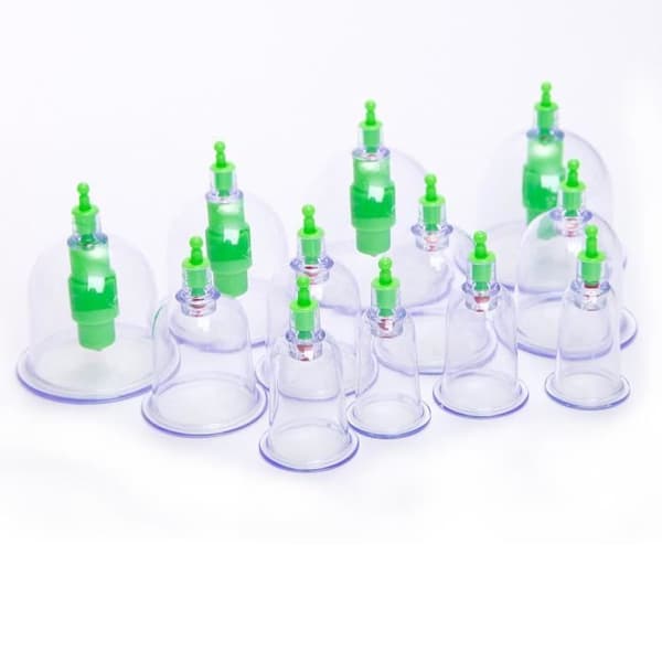 12 Koppning Sugkopp + Kinesisk Medicin Gun Anti Fatigue Massage
