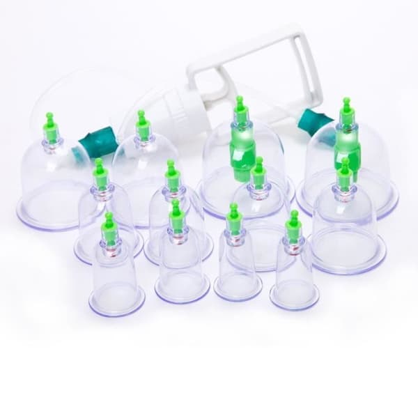 12 Koppning Sugkopp + Kinesisk Medicin Gun Anti Fatigue Massage