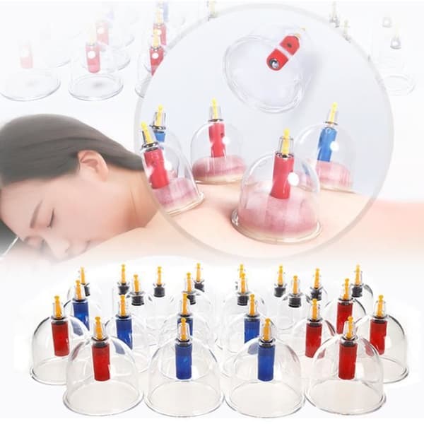24-pack kinesisk koppning vakuumterapi massageapparat koppningsset