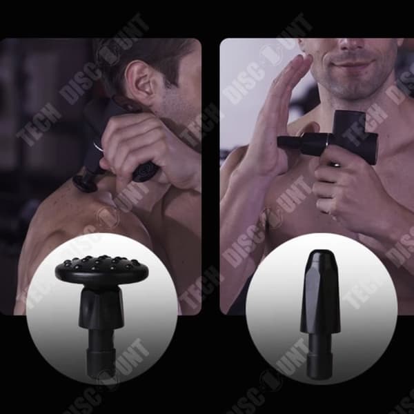 TD® Fascia Gun Massage Fitness Utrustning Borstlös Motor Svart Muskelavslappning Elektrisk handhållen Mini Fascia Gun