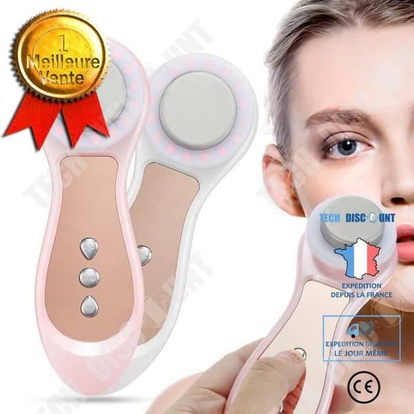 TD® 4 i 1 massagemaskin - LED-instrument för hudföryngring Vit