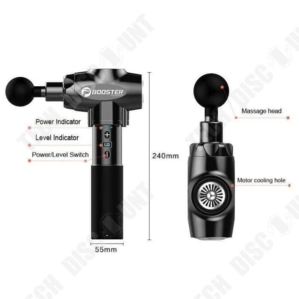 TD® Massager muskelavslappnande fascia grip massagepistol