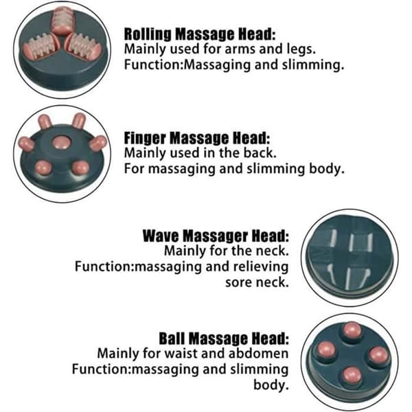 TD® Vibrerande elektriska ryggfötter Cervikal massageapparat Kvinna Professionell Avslappnande massageanordning Ergonomisk multifunktionskropp