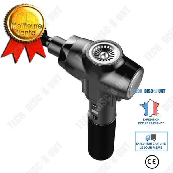 TD® Portable Massager Deep Muscle Massager Therapy Massage Machine Low Black European Regulation