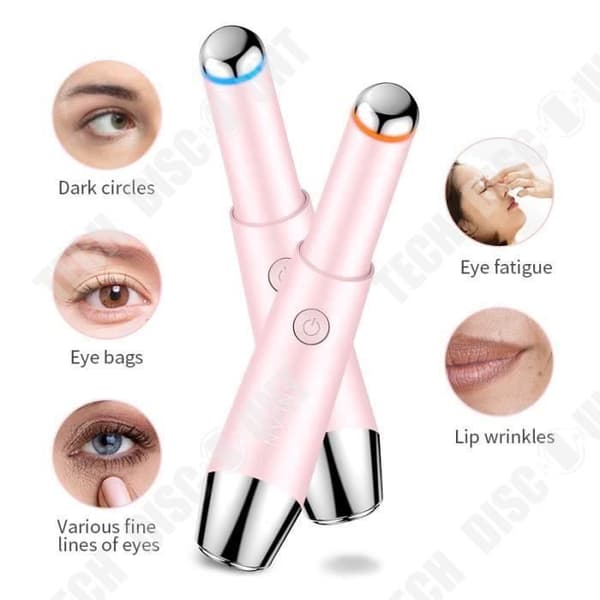TD® MANUELL MASSAGERENHET,ANLAN Eye Massager Anti Aging Wrinkle Eye Patch Ion Relief Massage Machine