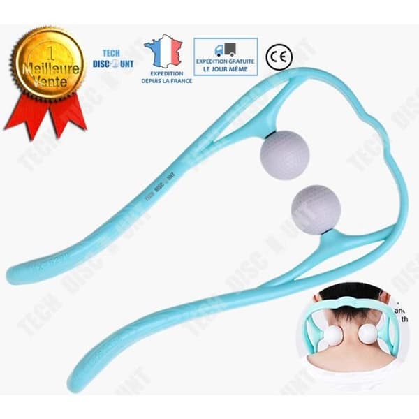 TD® manuell cervikal massageapparat rygg och nacke höfter meridian massageapparat sjukgymnastik smärtavslappning ergonomisk lindring