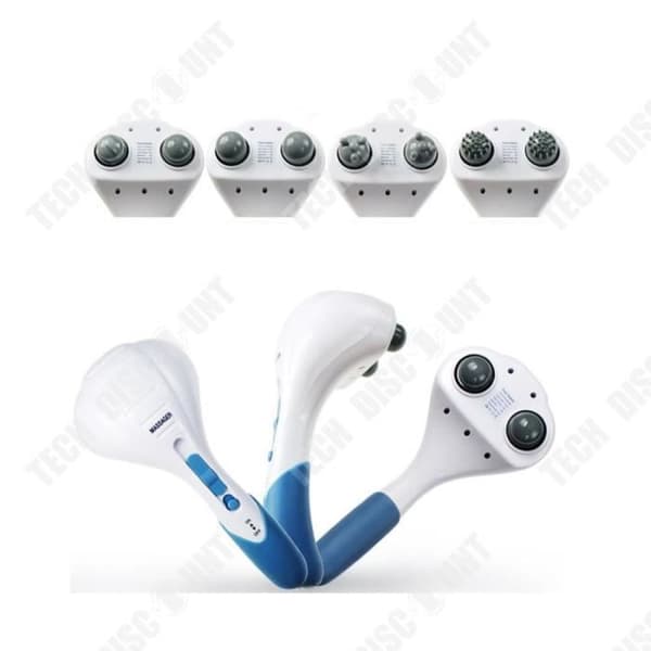 TD® Vibrerande elektriska ryggfötter Cervikal massageapparat Kvinna Professionell avkopplande massageanordning Multifunktionskropp Ergonomisk