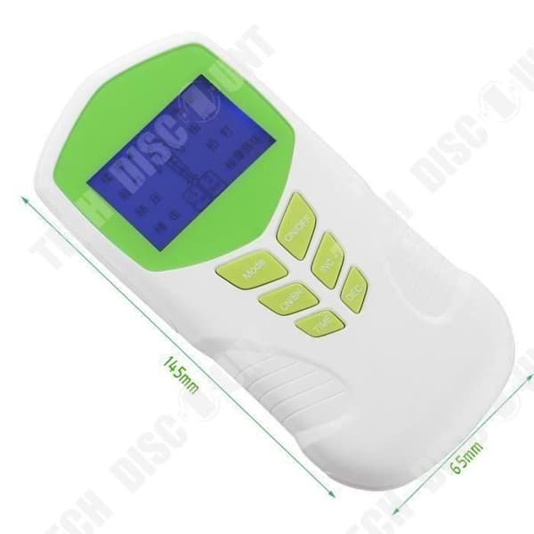 TD® Meridian Massager 8 lägen LCD-skärm Massage Muskelterapi GRÖN