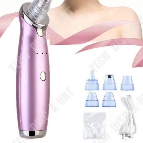 TD® MANUELL MASSAGEENHET, Elektrisk Acne Extractor Svart Dammsugare Pormask Pore Tool