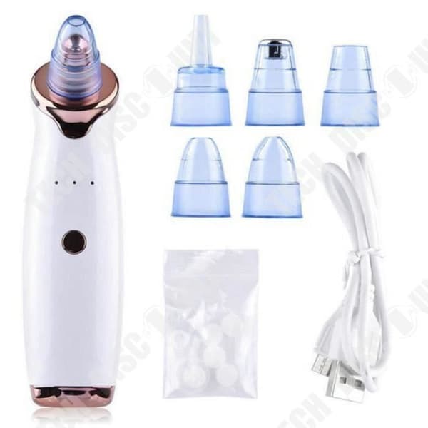 TD® MANUELL MASSAGEENHET, Elektrisk Acne Extractor Svart Dammsugare Pormask Pore Tool