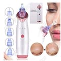 Miniatyrbild 2 av 4: TD® MANUELL MASSAGEENHET, Elektrisk Acne Extractor Svart Dammsugare Pormask Pore Tool