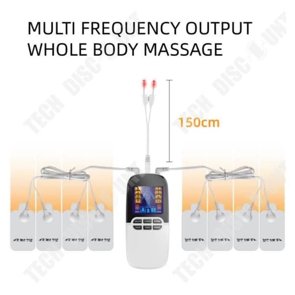 TD® Mode 8 LCD rektangel digital massageapparat Display Grön smärtlindring muskelmassager