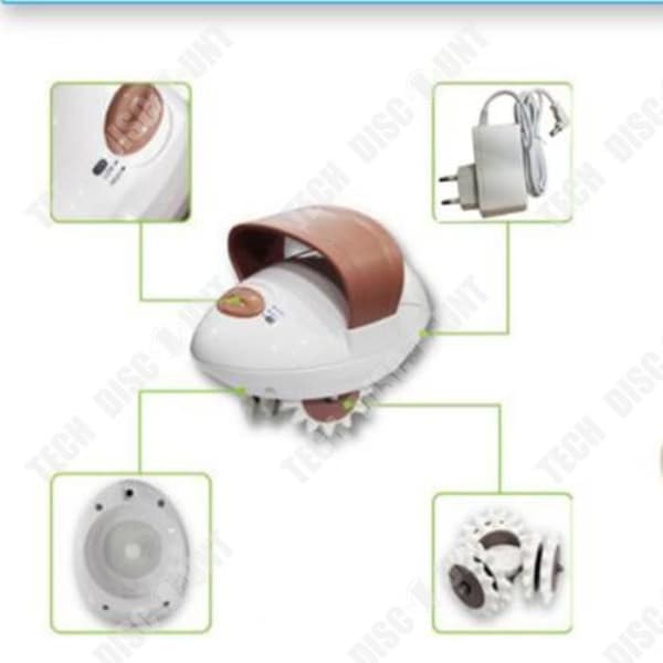 TD® Elektrisk Body Massager Liten Mini 3D Ansiktslyftande Roller Knådande och Pushing Fat Massager