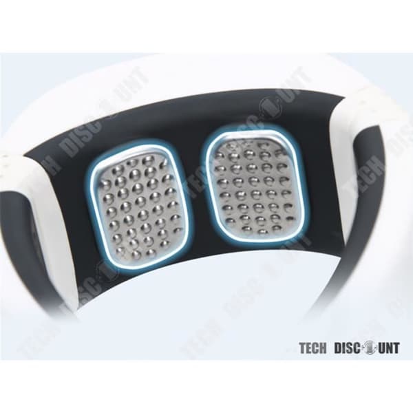 TD® Cervical Spine Massage Device Vit Multifunktionell Massage Intelligent Fjärrkontroll Värme Pulsmassage