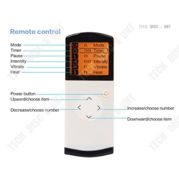 TD® Cervical Spine Massage Device Vit Multifunktionell Massage Intelligent Fjärrkontroll Värme Pulsmassage