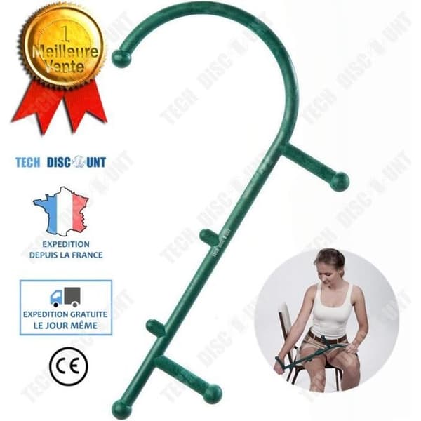TD® massagerör triggerpunkt rygg ortopedisk krok massageapparat manuell nacke axlar enhet avlastning sjukgymnastik sport