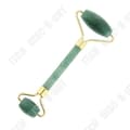 Miniatyrbild 2 av 3: TD® Jade Roller Avslappning Ansiktsmassage Jade Stone Double Roller 14,5 cm x 5,5 cm Hudskönhetstillbehör