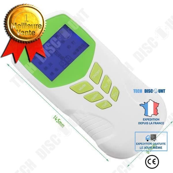 TD® Massageapparat Digital LCD Display Massagemaskin Muskelterapi Smärtlindring GRÖN