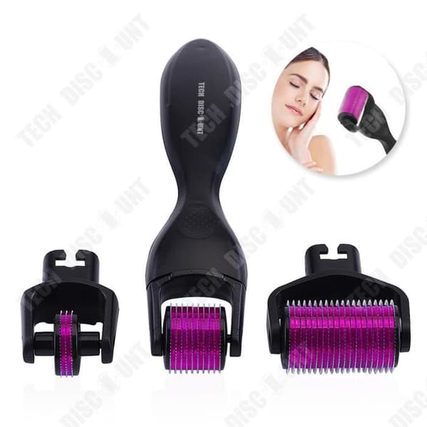 TD® Micro Needle Roller 3-i-1 Set Eye Beauty Hud Care Makeup Tool Dubbelverkande manuell massager