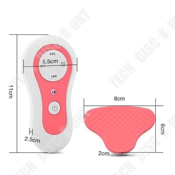3D Bröstmassör - TECH RABATT - Multifunktionell - USB - Vit/Rosa