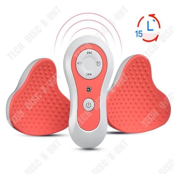 3D Bröstmassör - TECH RABATT - Multifunktionell - USB - Vit/Rosa