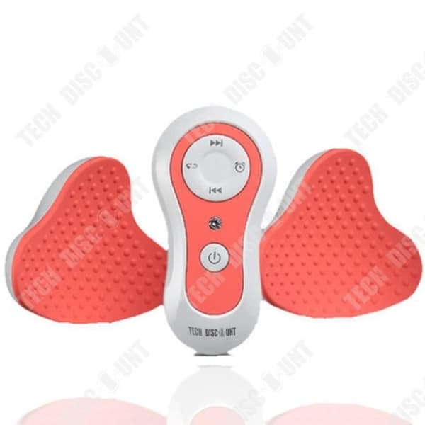 3D Bröstmassör - TECH RABATT - Multifunktionell - USB - Vit/Rosa
