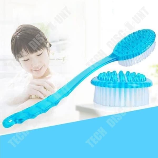 TD® Daglig användning Långt skaft Body Brush Lazy Cleaning Massageborste Baksida Exfolierande massageborste