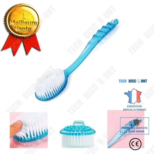 TD® Daglig användning Långt skaft Body Brush Lazy Cleaning Massageborste Baksida Exfolierande massageborste