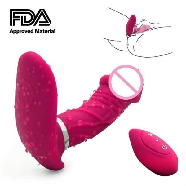 G-Spot Vibrator - KJHK516 - Röd - Medicinsk silikon - USB Uppladdningsbar - 7 frekvenser